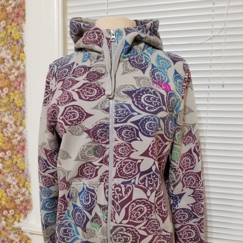 North Face Full Zip Hooded Sweatshirt